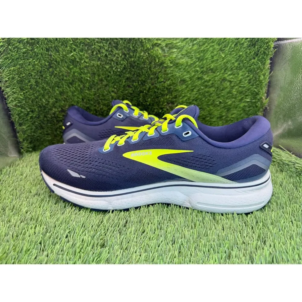 Brooks Ghost 15 1103931D429 Athletic Sneaker Men's 10D Blue Mesh Running Sports